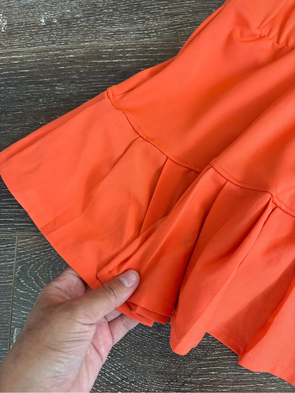 Adidas Black Tank & Bright Orange Tennis Skirt Set Size XS - Picture 10 of 15